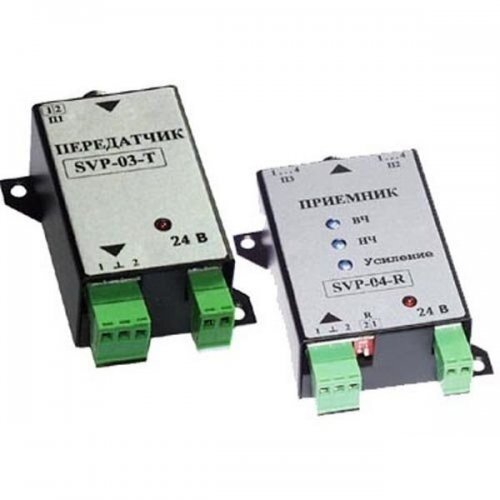 Комплект передатчика и приемника для передачи видеосигнала по витой паре SVP-03T/04R