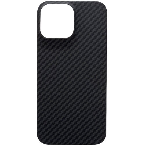 Карбоновый чехол для iPhone 15 Pro Max, iGrape (Черный)