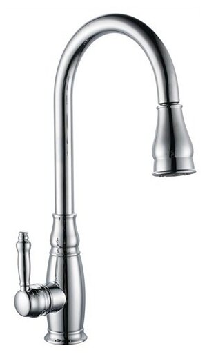 Kaiser King 27790 Смеситель для кухни с выдвижной лейкой, хром