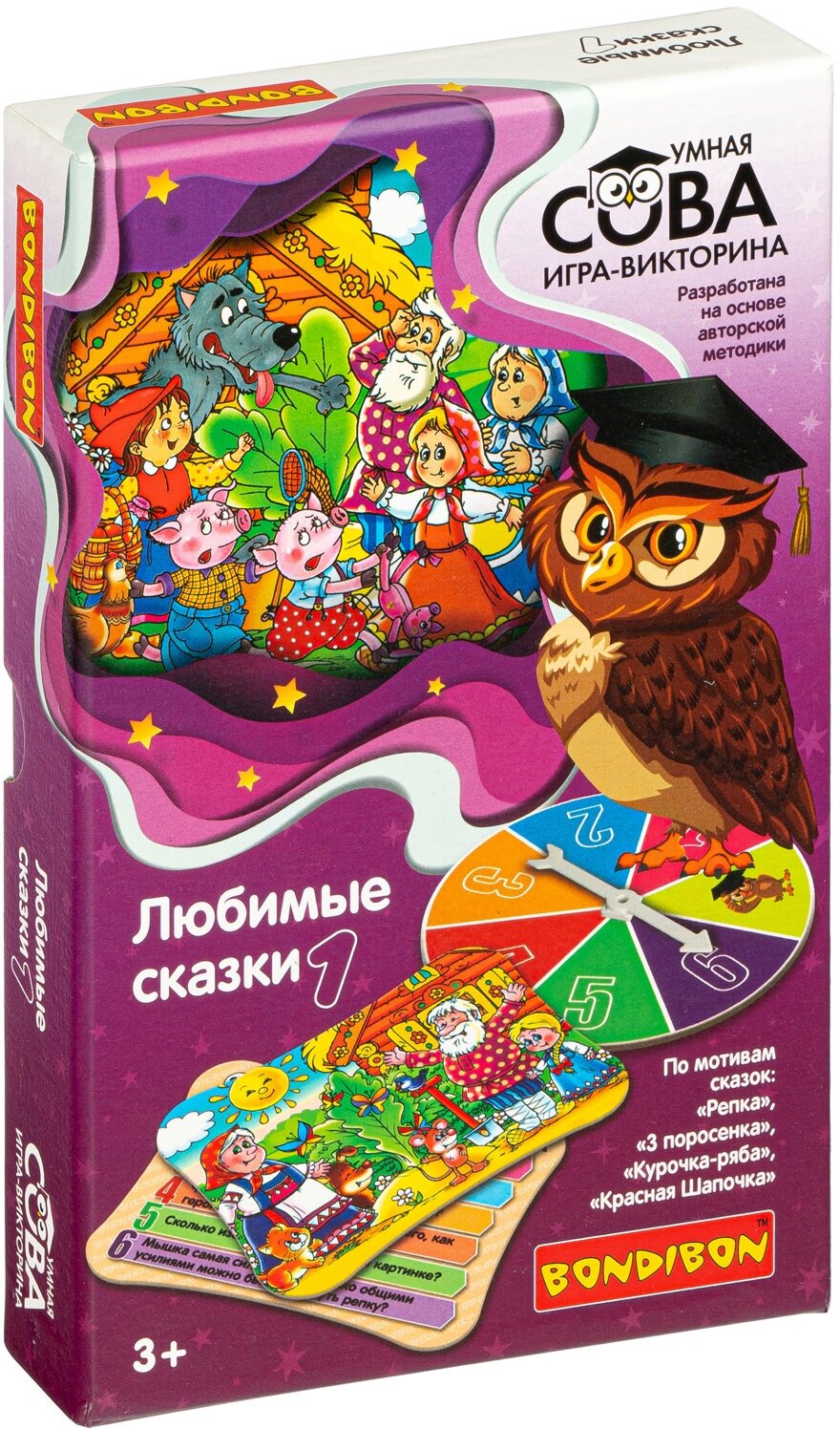 Настольная игра BONDIBON Умная Сова. Любимые сказки 1 (ВВ4835)