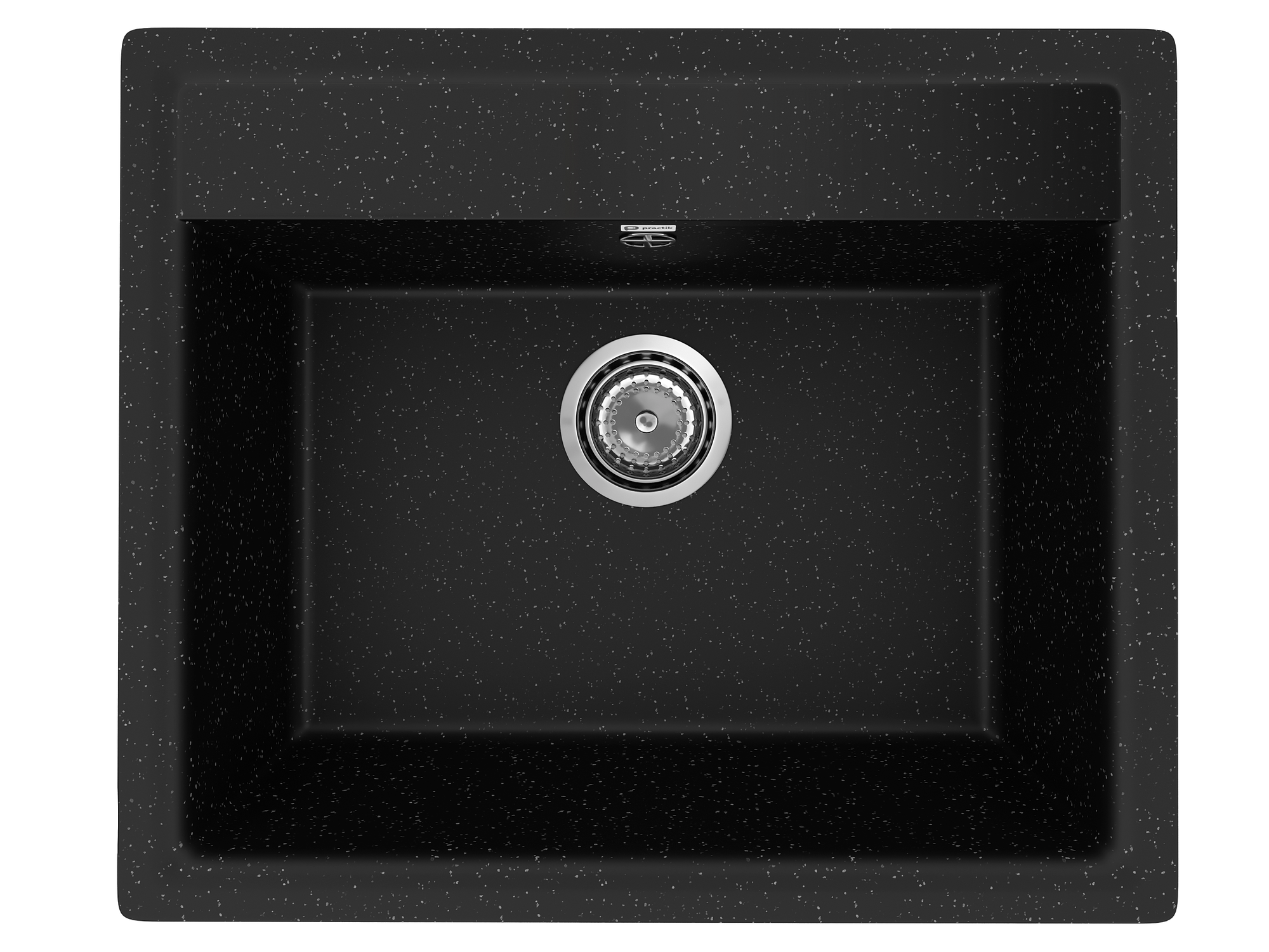 Кухонная мойка Practik PR-M-565-004 (без сифона), черный оникс - фотография № 1