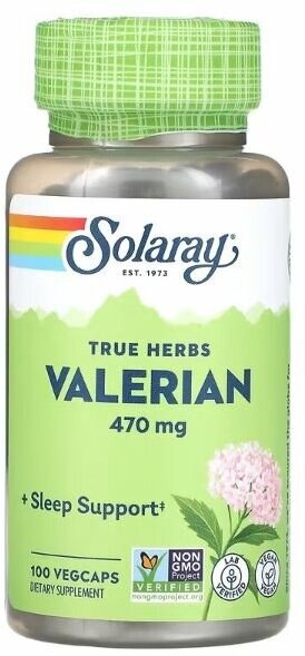 Solaray Valerian (Валериана) 100 капсул