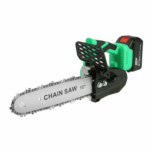 Пила цепная аккумуляторная ZITREK GreenSaw 20 PRO, 20 В, 2х4 Ач, Li-ion, шина 30 см, 15 м/с