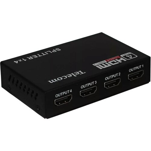 Разветвитель HDMI 1=>4 , каскадируемый , 1.4v+3D Telecom VCOM Разветвитель Telecom HDMI F/4 x HDMI F (TTS5020) разветвитель vcom hdmi spliitter 1