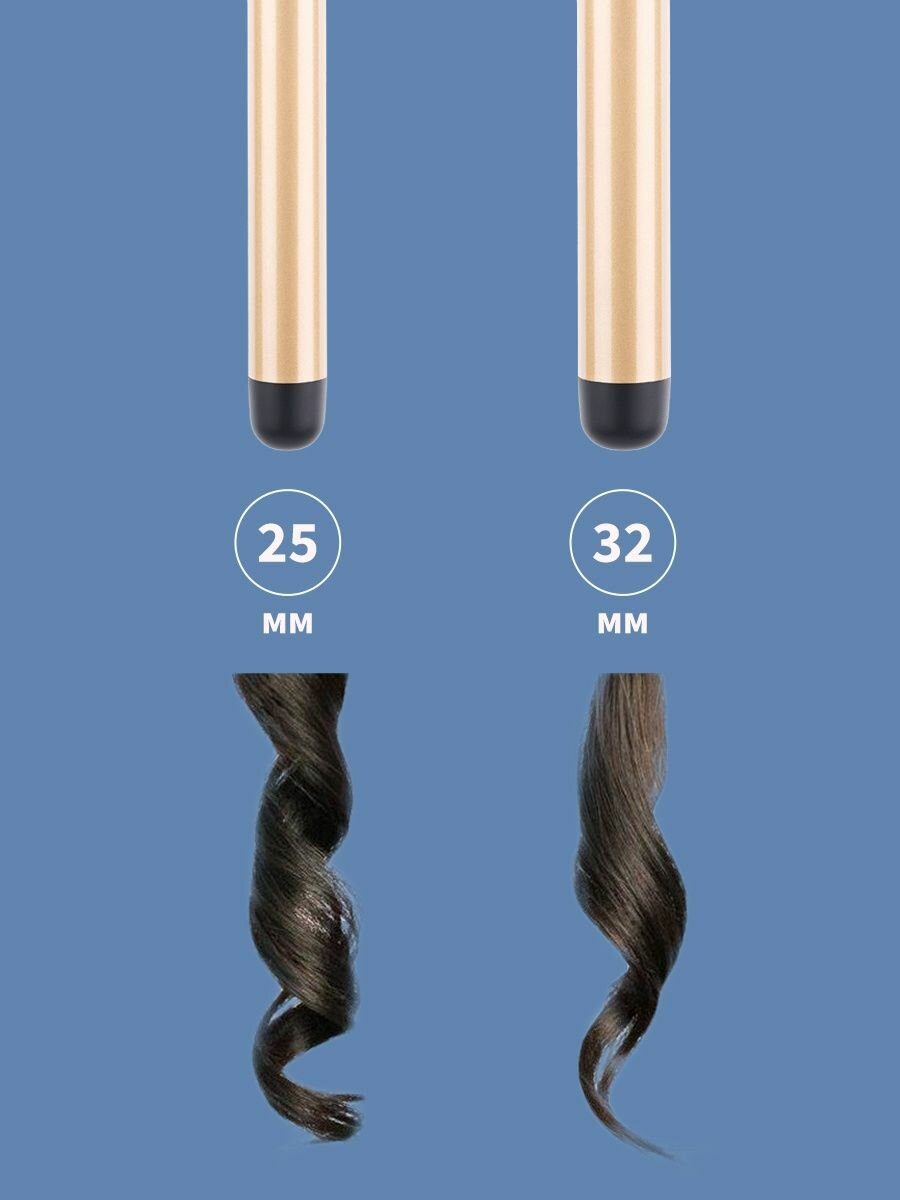 Dewal Плойка для волос Simple, с терморегулятором, 25 мм, 42 Вт (Dewal, ) - фото №19