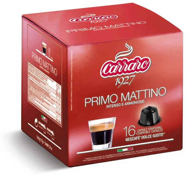 Кофе в капсулах Кофе Carraro Dolce Gusto Primo Mattino, капсулы, 16 шт