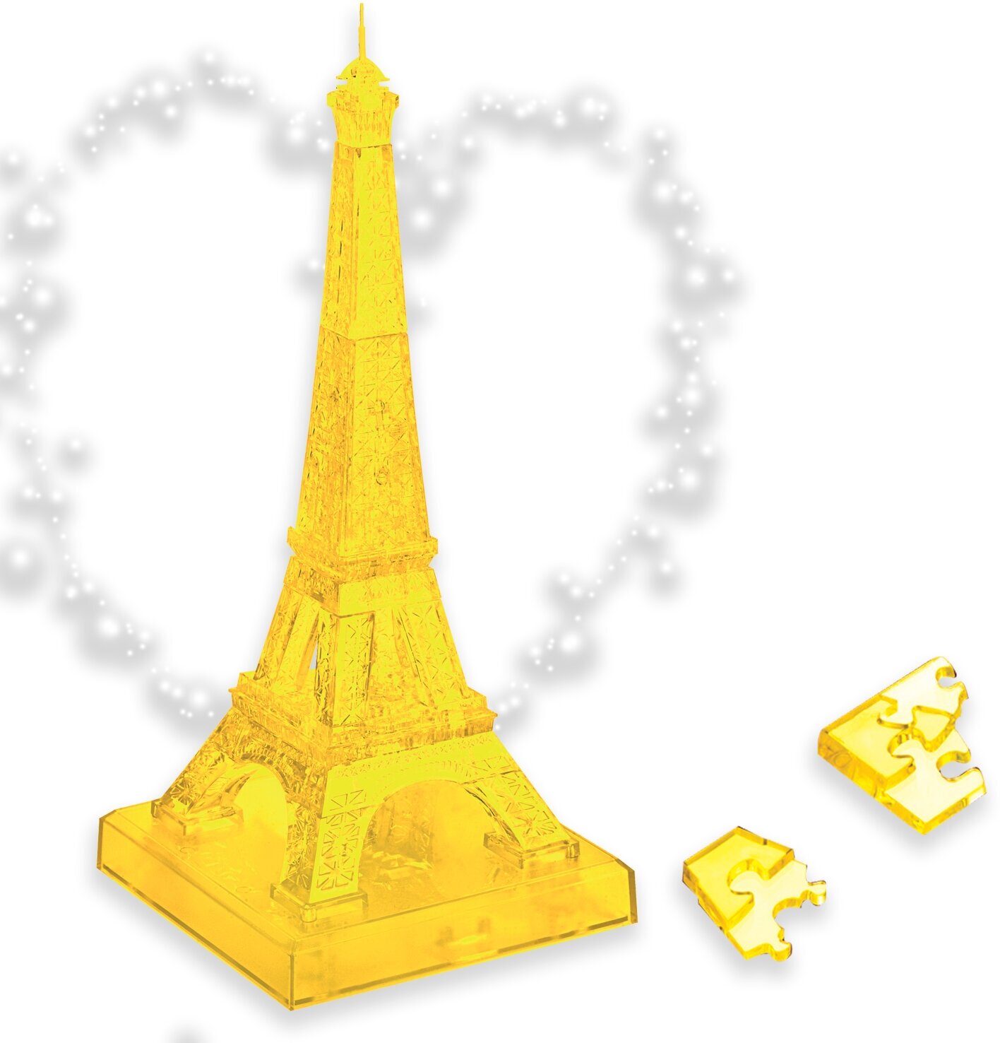 Пазл 3D магия кристаллов "Эйфелева башня", 80 деталей, Bondibon