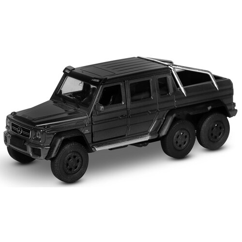 Внедорожник Welly Mercedes-Benz G63 AMG 6x6 (43704) 1:34, 12 см, черный