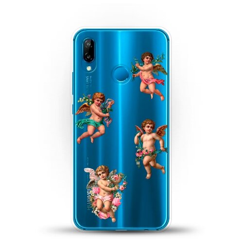 фото Силиконовый чехол ангелочки на huawei nova 3e andy & paul