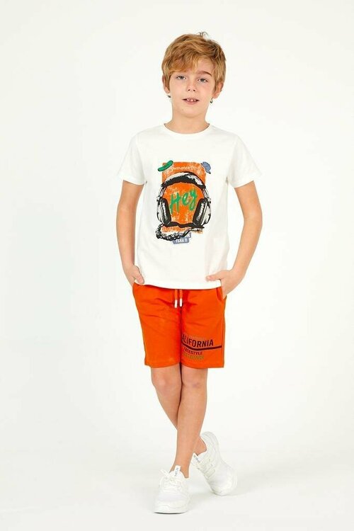Комплект одежды CIKOBY, размер 3-4 года, оранжевый, белый