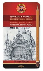 KOH-I-NOOR Набор чернографитных карандашей Art серия 1500 12 шт (1502012008PL)