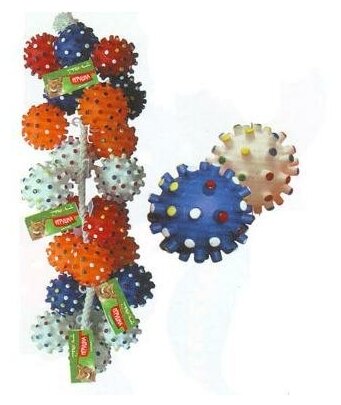 Триол 12101061/DC003 Набор игрушек дсобак из винила "Мяч-мина", d65мм; d70мм (24шт) . - фотография № 3