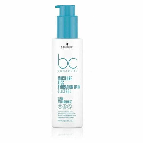 кондиционер schwarzkopf bonacure moisture kick clean performance 200мл Schwarzkopf Bonacure Moisture Kick Hydration Balm Увлажняющий крем для сухих и нормальных волос 150 мл