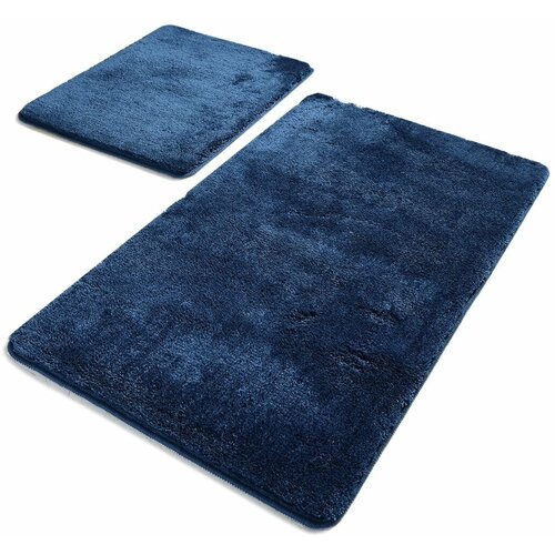 Комплект ковриков для ванной Primanova Серия: HAVAI, цвет: синий, размер: 50x80 и 40x50, материал: акрил (DR-63014)
