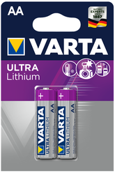 Батарейка AA литиевая Varta Ultra Lithium FR 6-2BL (6106) 1.5V в блистере 2шт.