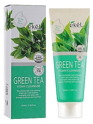 Ekel пенка для умывания с экстрактом зеленого чая Green Tea Foam Cleanser, 100 мл