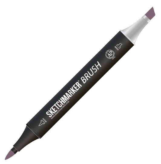 Маркер Sketchmarker Brush двухсторонний на спирт.основе цв.V90 Фиолетовый минерал