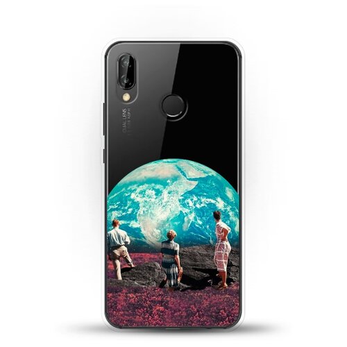 фото Силиконовый чехол вид на землю на huawei nova 3e andy & paul