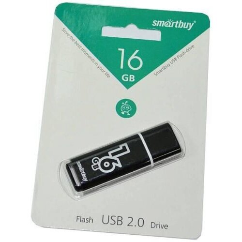 Память Flash USB 16 Gb Smart Buy V-Cut Black usb накопитель 64 gb smart buy v cut black