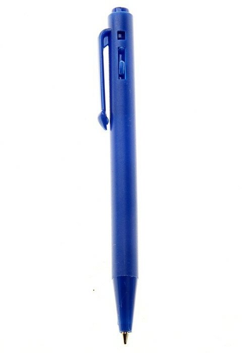 Ручка шариковая автоматическая "Мини" 0.5 мм, под нанесение, стержень синий, синий корпус, 100 штук