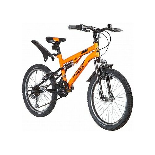 фото Велосипед novatrack 20"titanium, оранжевый, сталь,6скор, power, v-brake, 2020 г
