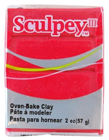 Полимерная глина Sculpey III полимерная глина S302 57 г 1140 жемчужно-красный