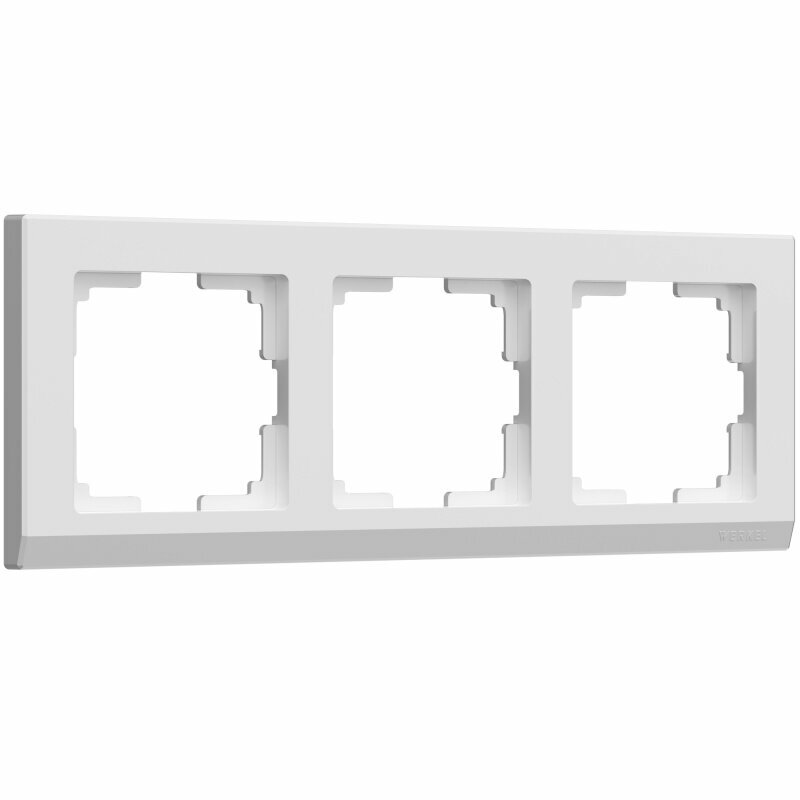 (1 шт.) Werkel Stark Белый Рамка 3-местная WL04-Frame-03-white a028923 - фотография № 10