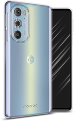 Силиконовый чехол на Motorola Edge 30 Pro / Моторола Эдж 30 Про, прозрачный