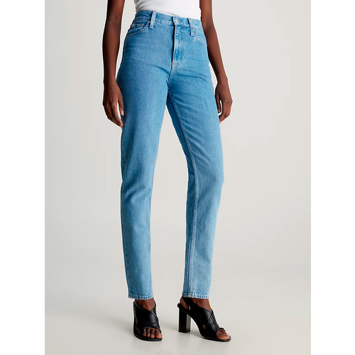 Джинсы мом Calvin Klein Jeans, размер 27/32, синий джинсы мом calvin klein размер 27 32 голубой