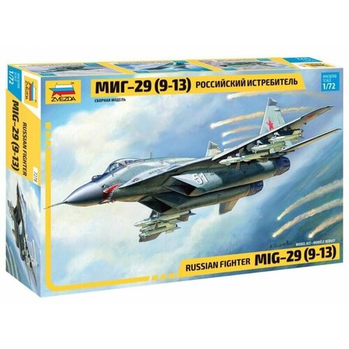 Сборная модель ZVEZDA Российский истребитель МиГ-29 (9-13) (7278) 1:72 сборная модель zvezda миг 29 стрижи 7310 1 72