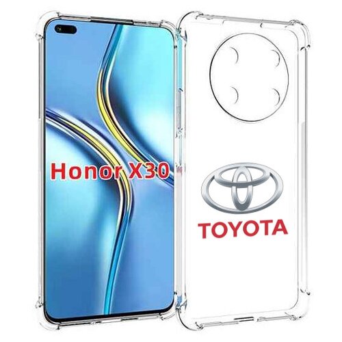 Чехол MyPads toyota-тойота-4 мужской для Honor X30 / Magic4 Lite 5G задняя-панель-накладка-бампер