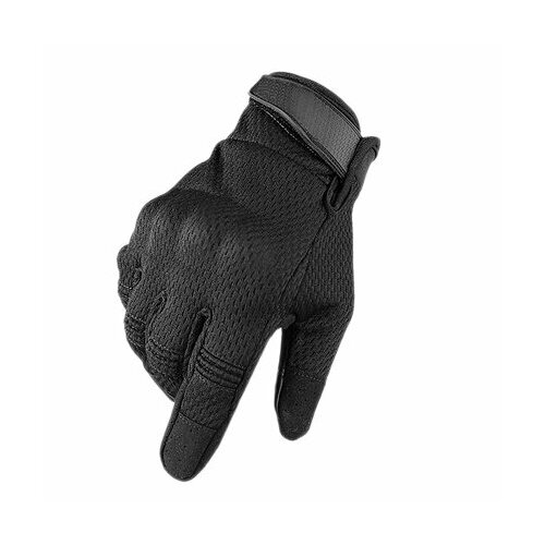 Перчатки тактические Перчатки черн M перчатки тактические 2 застежки мягкие открытые цвет черный black размер m