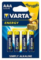 Батарейка VARTA 4103 LR03 BL4 Energy 4 шт блистер