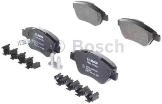 Дисковые тормозные колодки передние Bosch 0986494092 для Opel Corsa, Fiat Albea, Fiat Grande Punto (4 шт.)