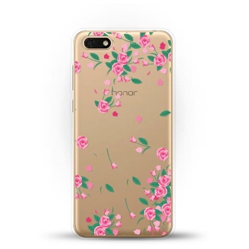 фото Силиконовый чехол розочки на huawei y5 prime (2018) andy & paul