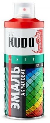 Эмаль универсальная акриловая satin RAL 3002 карминно-красная KUDO, KU0A3002 KUDO KU-0A3002