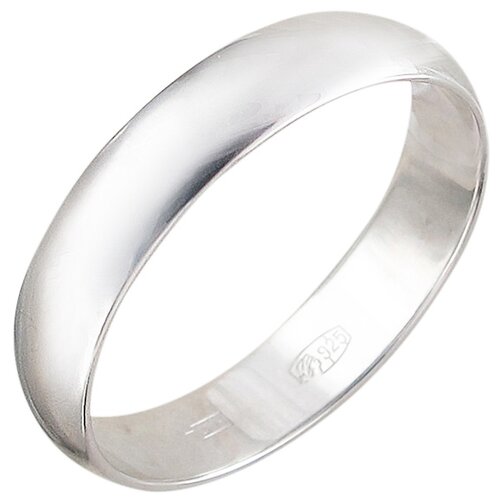 Кольцо обручальное Эстет серебро, 925 проба, размер 15.5
