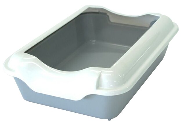 Туалет-лоток для кошек HOMECAT (37смх27смх11,5см) серый