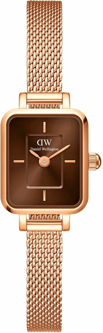 Наручные часы Daniel Wellington Quadro DW00100649, золотой, коричневый