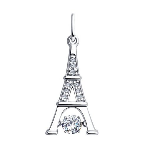 фото Sokolov подвеска из серебра со swarovski zirconia 89030047