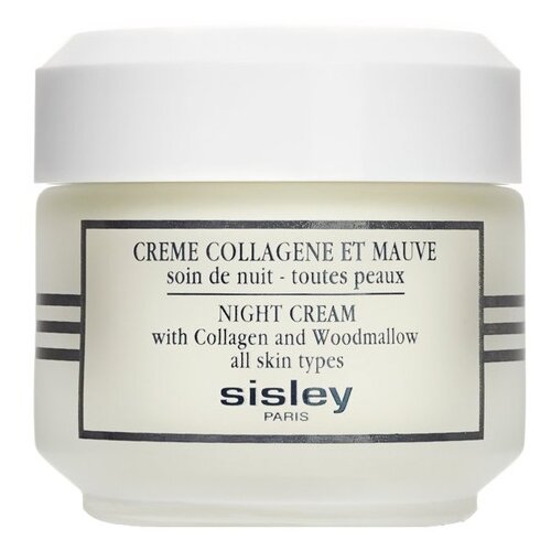 Sisley Paris Night cream with collagen and woodmallow Крем для лица ночной с коллагеном и мальвой, 50 мл