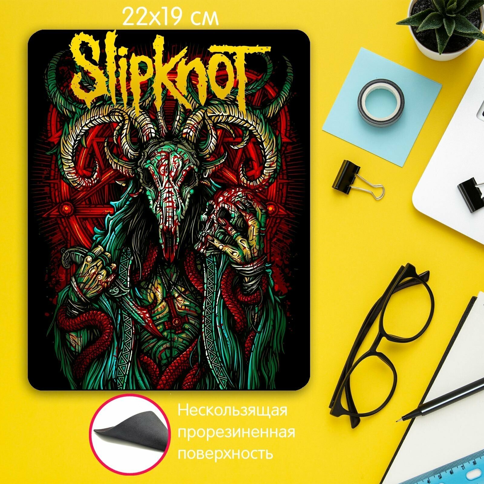 Игровой коврик для мыши рок группа Slipknot