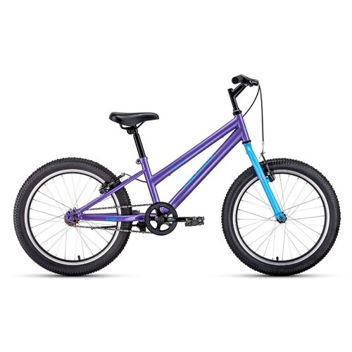 фото Велосипед altair mtb ht 20 low (20" 1 ск. рост 10.5") 2021, фиолетовый/голубой, 1bkt1j101008