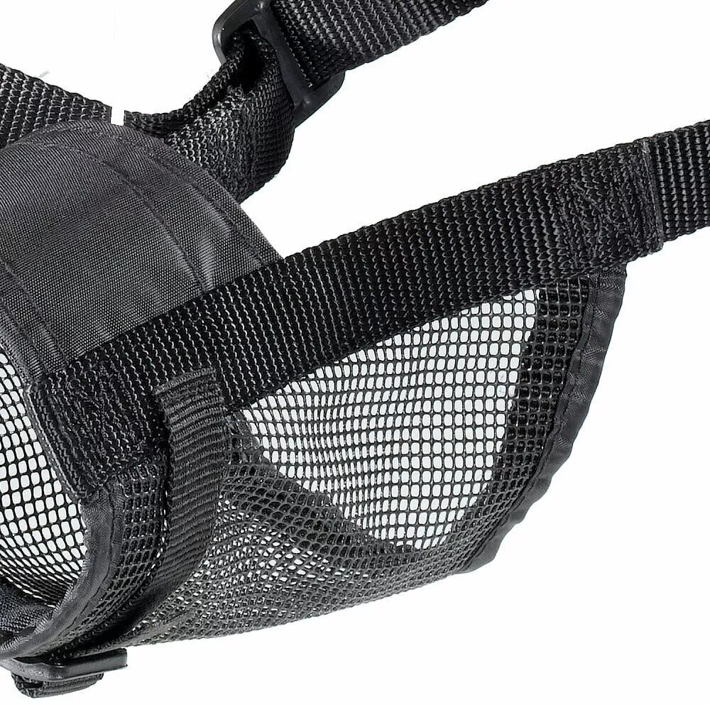 Ferplast мягкий намордник MUZZLE NET XXLARGE с сеткой для собак (15х6 см) - фото №3