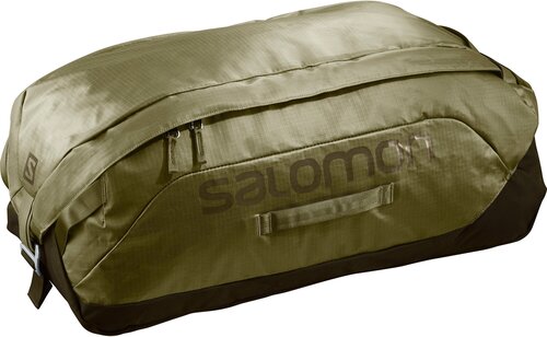 Сумка-баул сумка-рюкзак Salomon LC1516700, 45 л, 30х30х61 см, ручная кладь, отделение для мокрых вещей, водонепроницаемая, ультралегкая, с увеличением объема, хаки