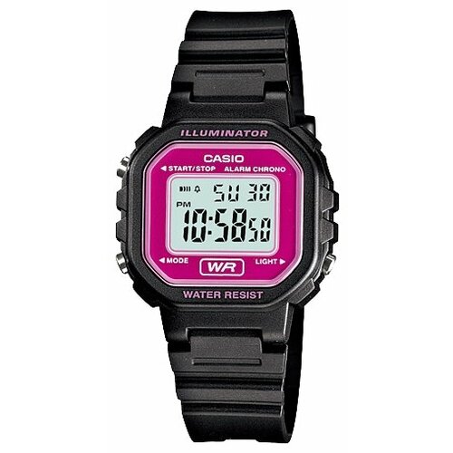 Наручные часы CASIO Collection LA-20WH-4A, розовый, черный casio la 20wh 9ad