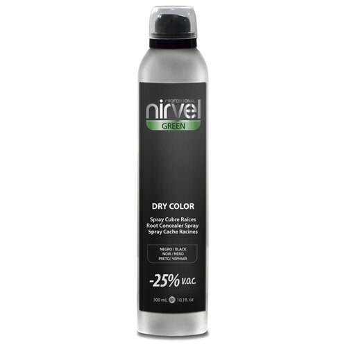 Спрей Nirvel Green Dry Color, черный, 300 мл