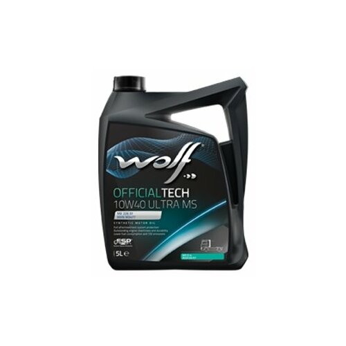 Синтетическое моторное масло Wolf Officialtech 10W40 Ultra MS, 60 л