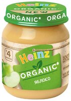 Пюре Heinz яблоко Organic (c 4 месяцев) 120 г, 1 шт.