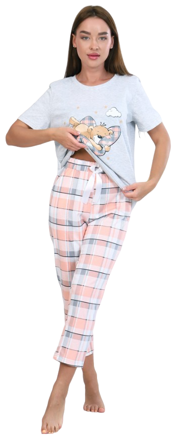 Пижама женская хлопок (футболка брюки) - фотография № 6